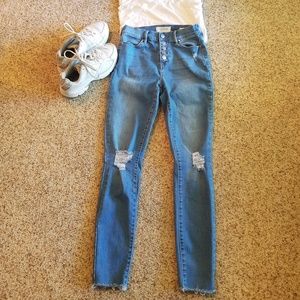 Pacsun distressed High Rise Ankle Jegging